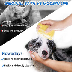 Pet Shampoo Grooming Brush