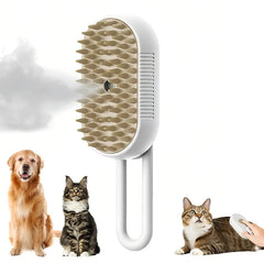 3 in 1 Pet Steamy Brush Steam Massage Combs