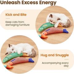 Interactive Sounding Catnip 3D Simulation Fish Goldfish Kitten Toys